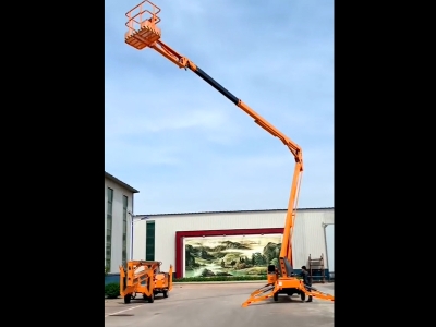 作業20米折臂伸縮臂高空作業平台